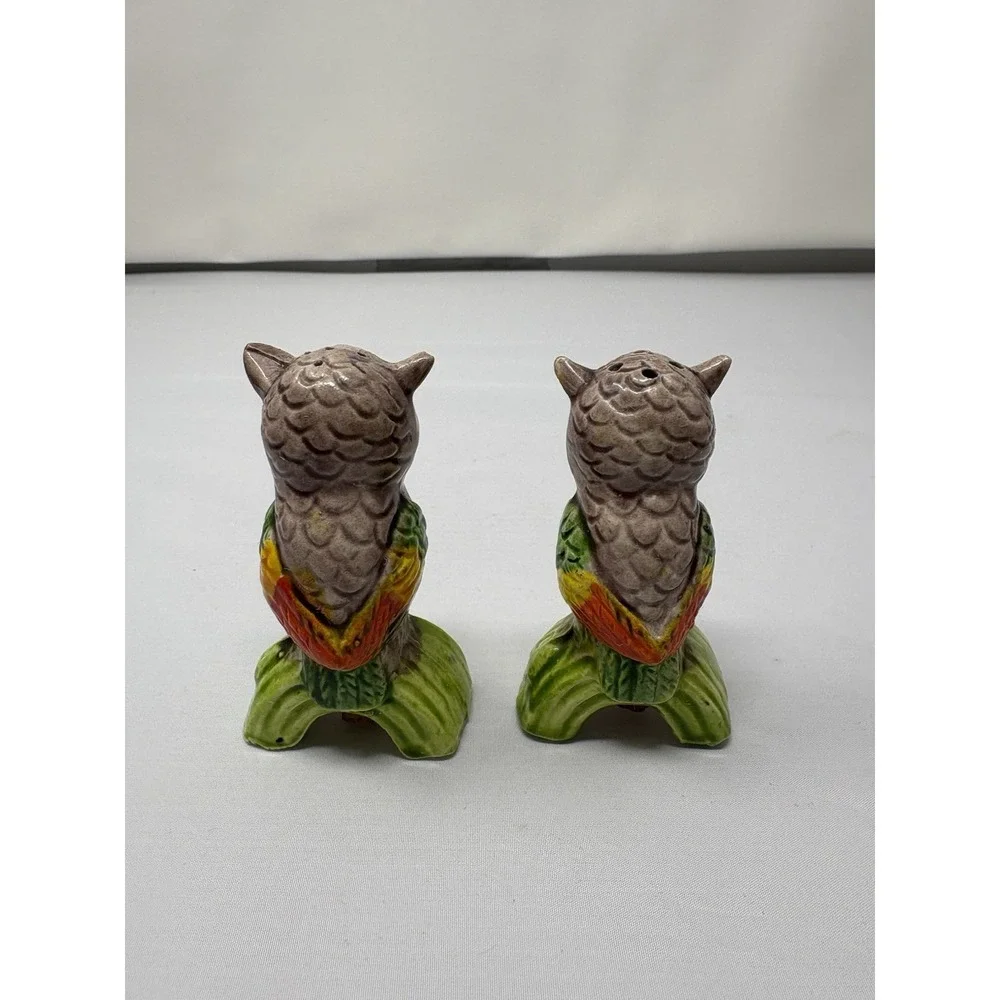 Vintage Japan Owl Salt And Pepper Shakers 3